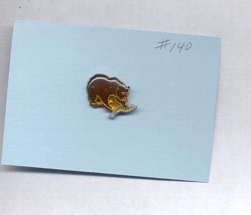 Bear hat (lapel ) pin (#140)
