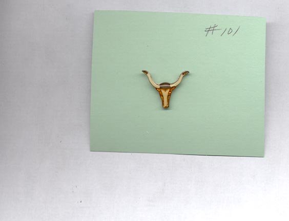 Steer horns hat (lapel ) pin (#101)