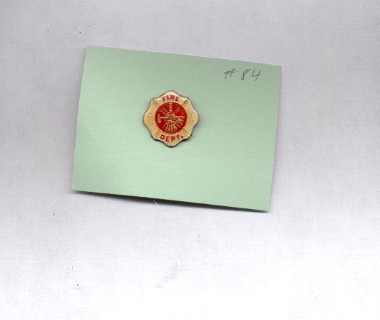 Fire Dept. hat (lapel ) pin (#84)