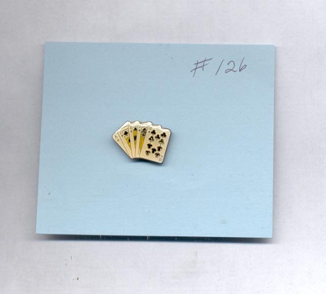 AKQJ10 cards hat (lapel ) pin (# 126)