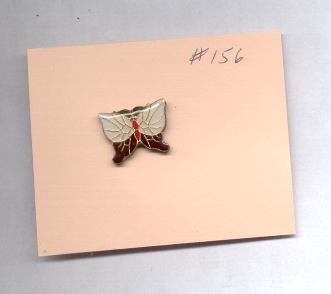 Butterfly hat (lapel) pin (# 156)