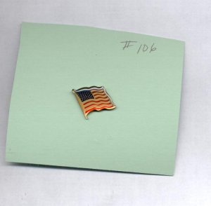 American Flag hat (lapel) pin (#106)