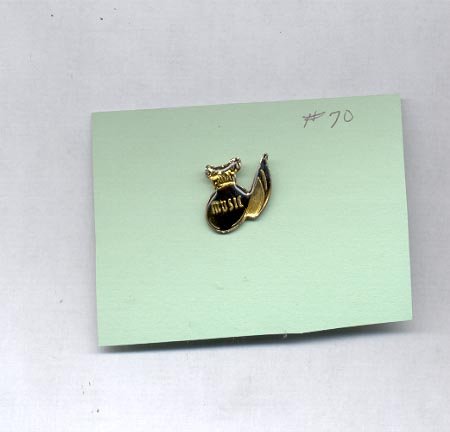 Music hat (lapel) pin (#70)