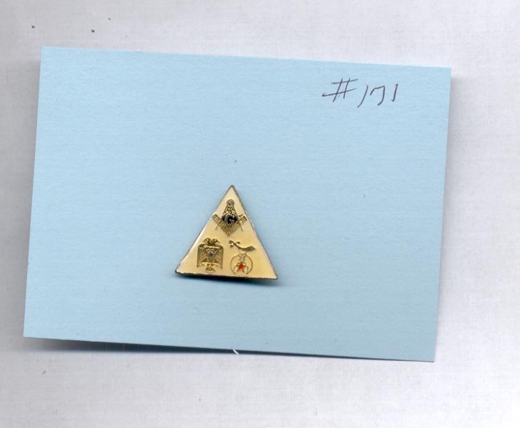 Triangle hat (lapel) pin (#171)