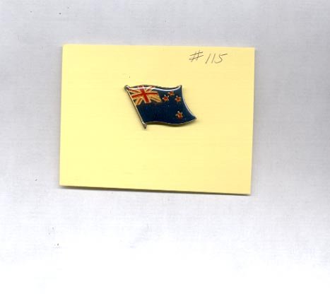 Flag- Blue and red hat (lapel) pin (#115)