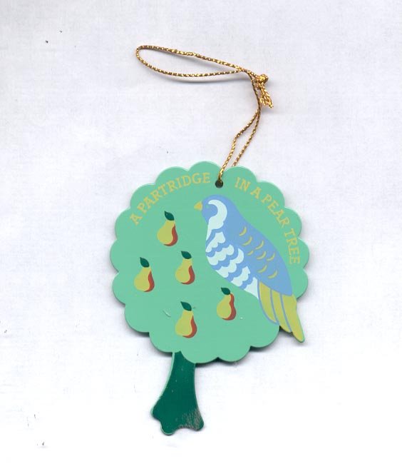 Avon Twelve Days of Christmas Ornaments- A Partridge In A Pear Tree