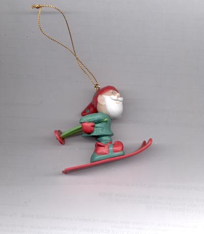 Avon Elves' Day Off Ornament- Skiing