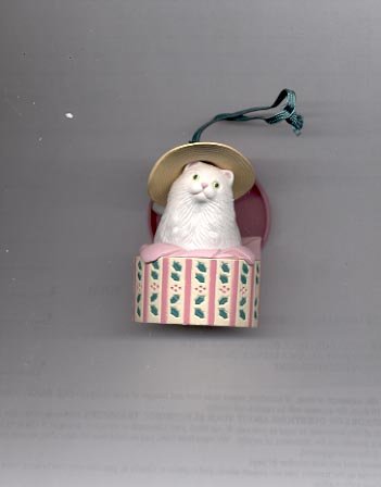 Avon Christmas Dress Up Ornament- Hat Box