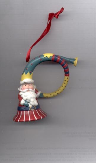 Avon Santa Tune Ornament- Horn
