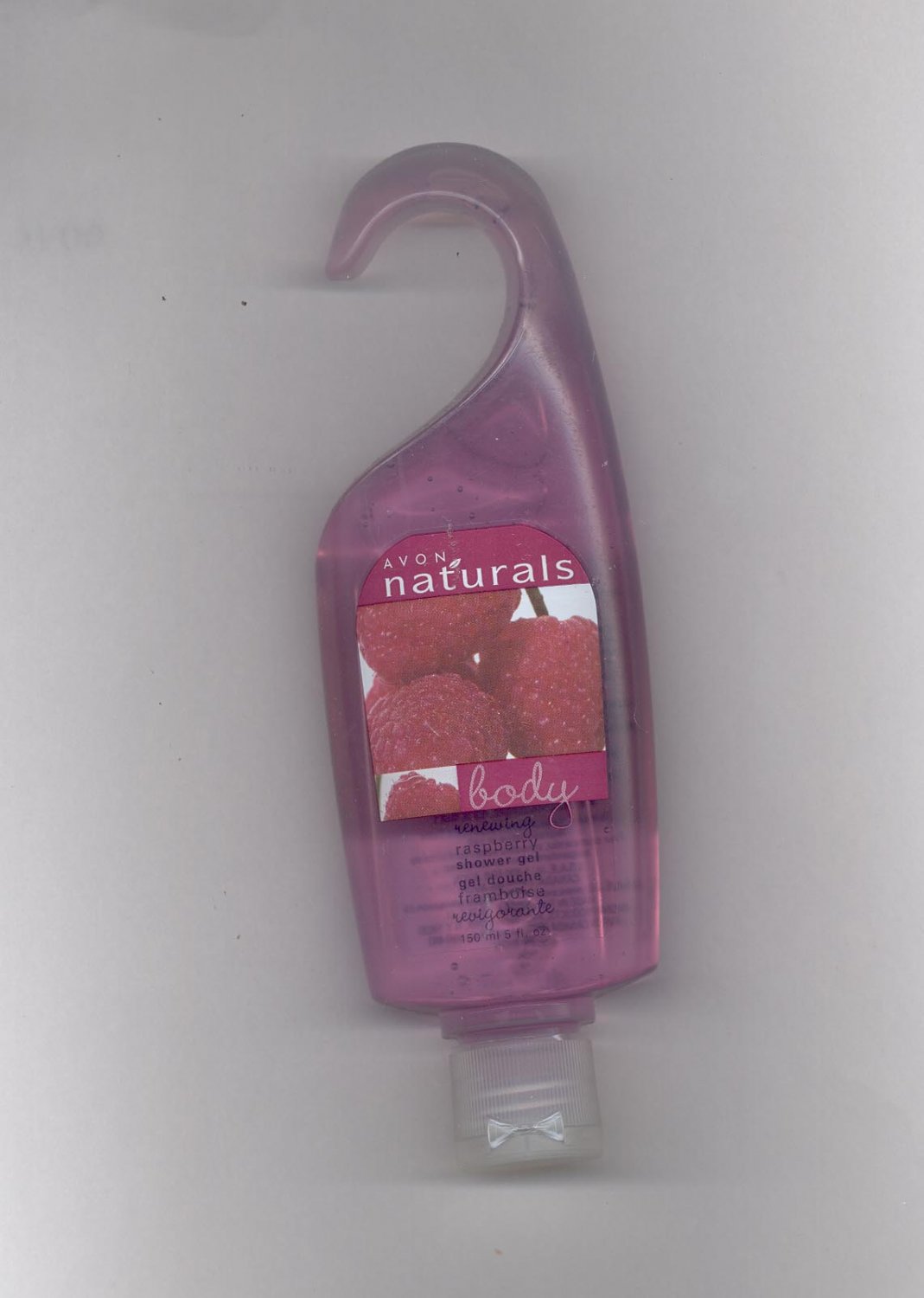 Avon Naturals Raspberry Shower Gel- 5 fl. oz.- NOS