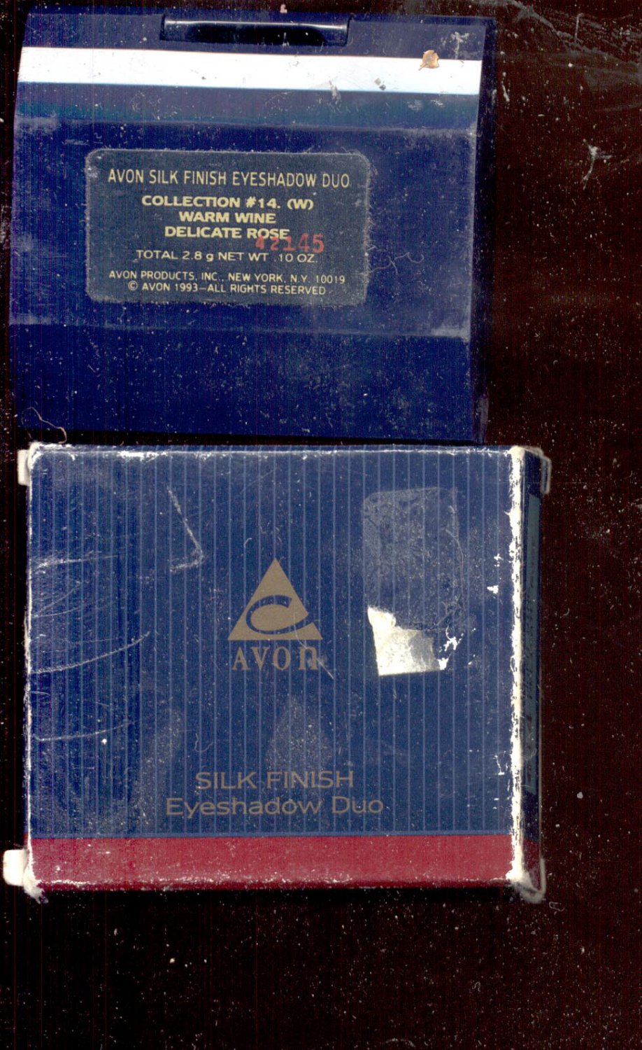 Avon Silk Finish eyeshadow Duo-#14- Warm Wine, Delicate Rose- NOS