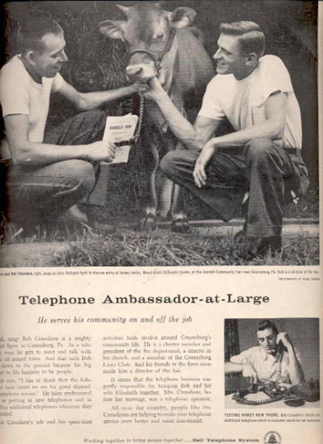 1957 Bell Telephone System ad (# 4929)