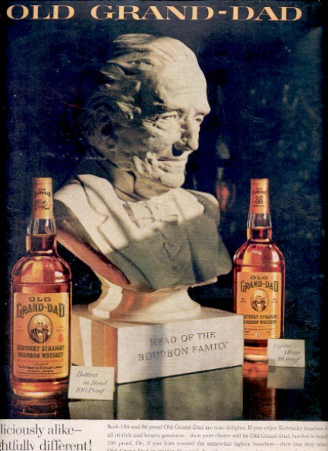 1960 Old Grand-Dad Whiskey ad (#5495)