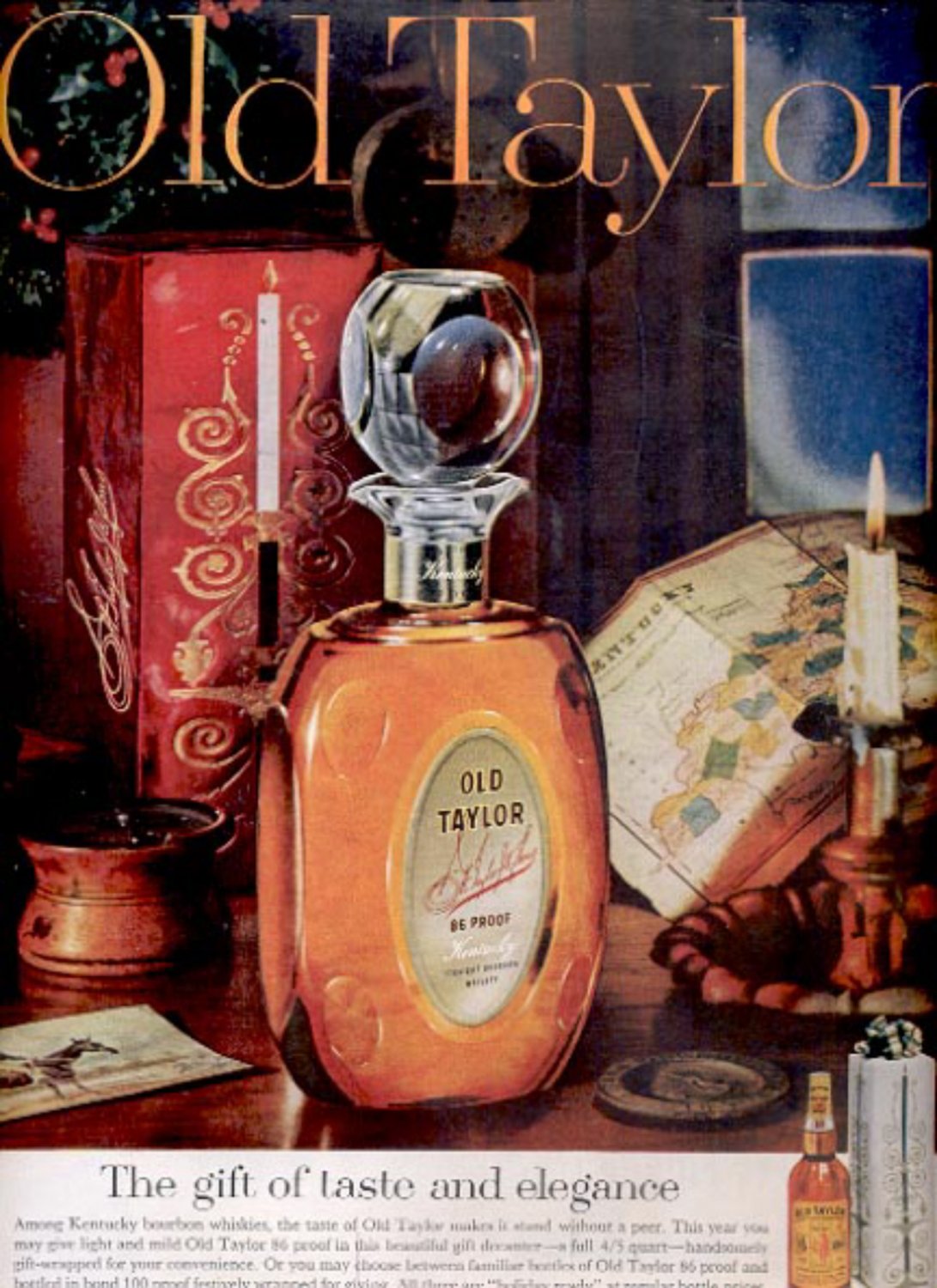 1960 Old Taylor Kentucky Bourbon ad (#5483)