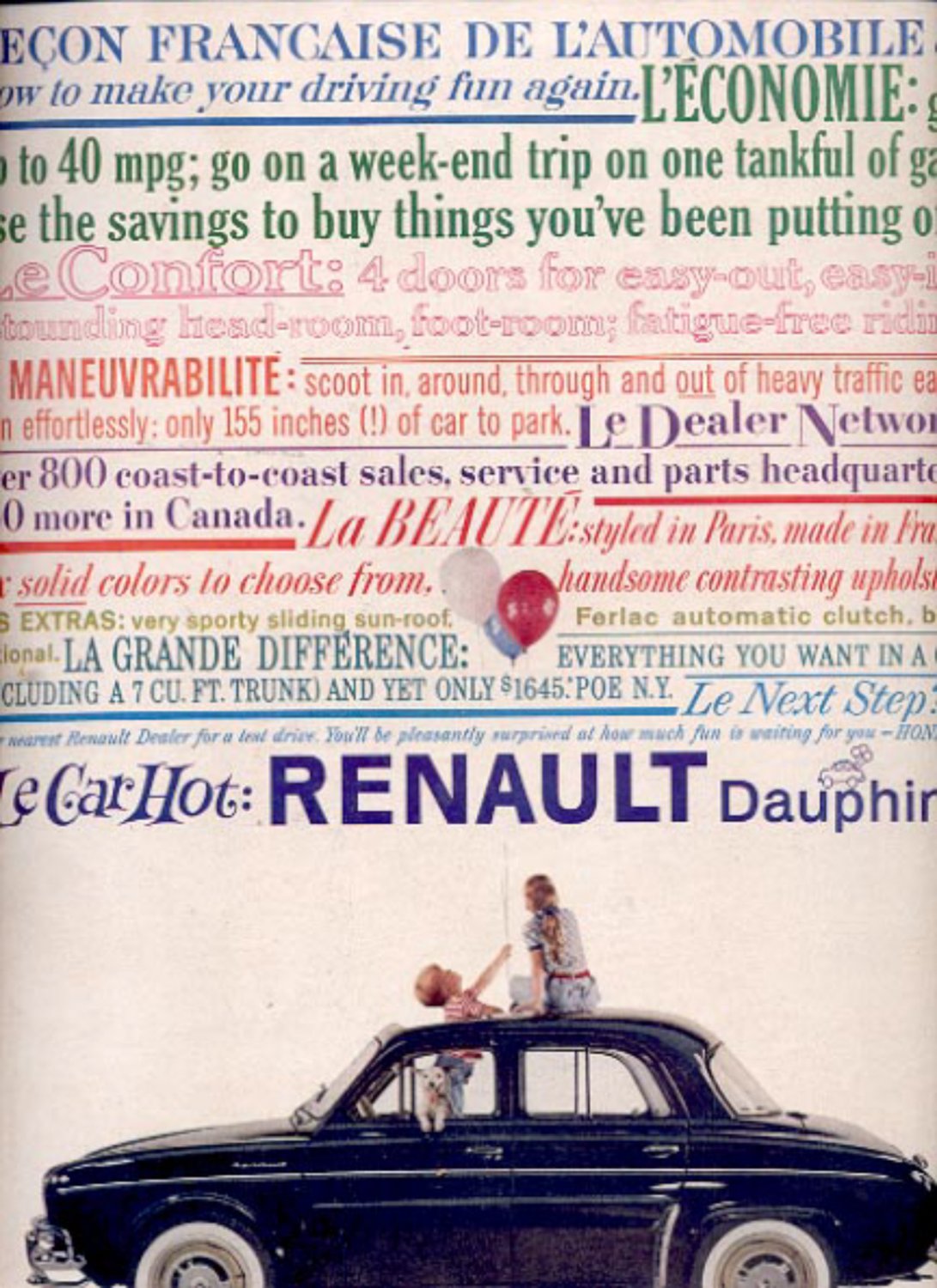 1959 Renault Dauphine ad (#5570)