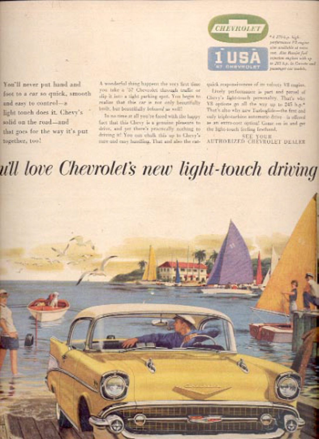 1957 Chevrolet's Bel Air Sport Coupe ad (# 4998)