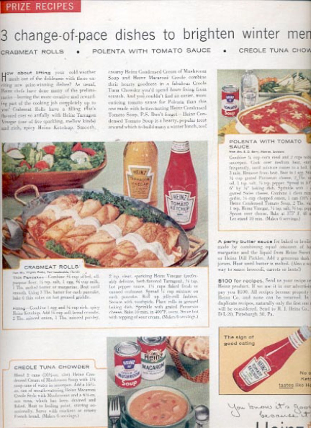 1960 Heinz Ketchup ad (#5417)