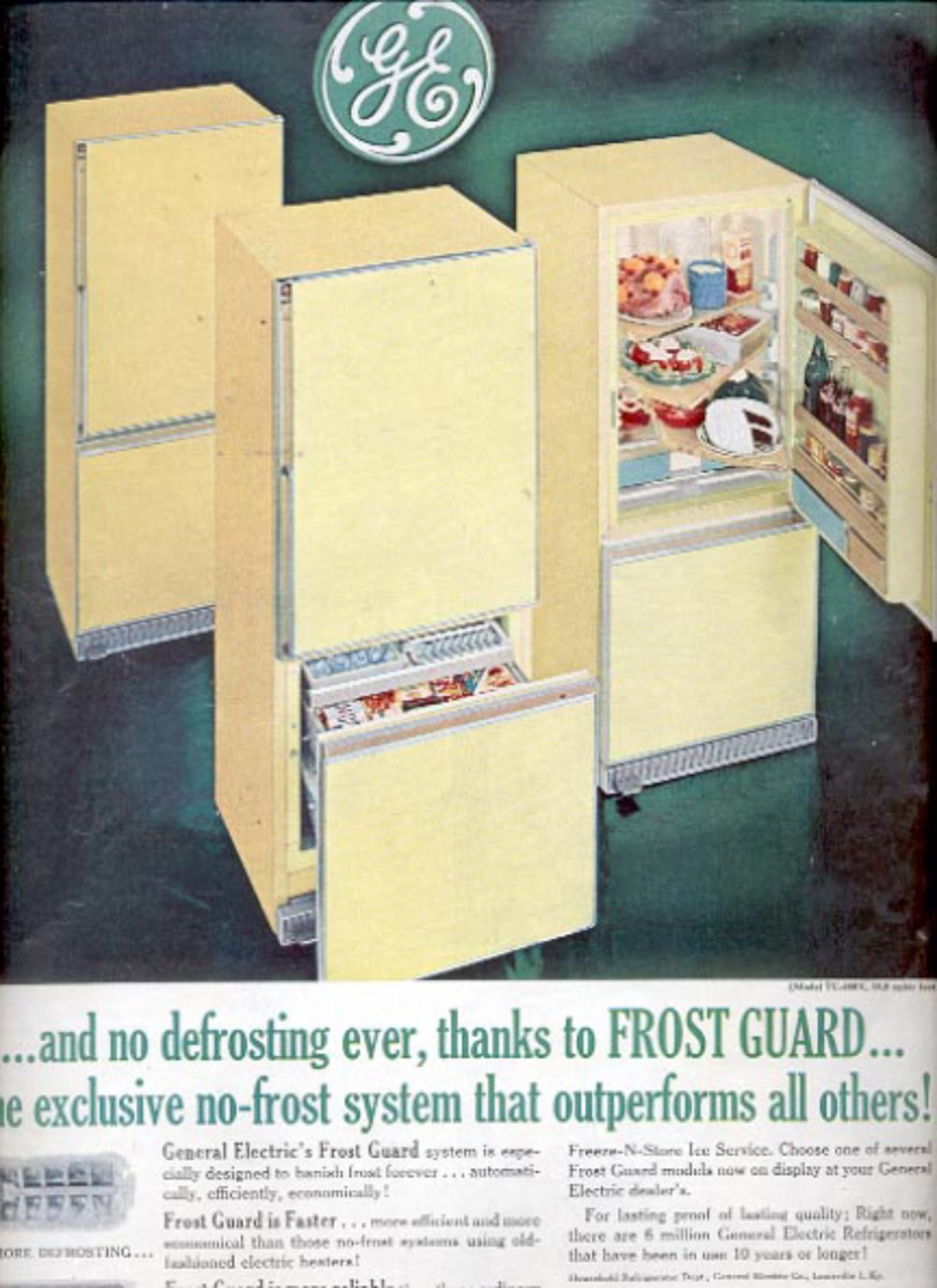 1961 General Electric Frost Guard Refrigerator ad (#5427)