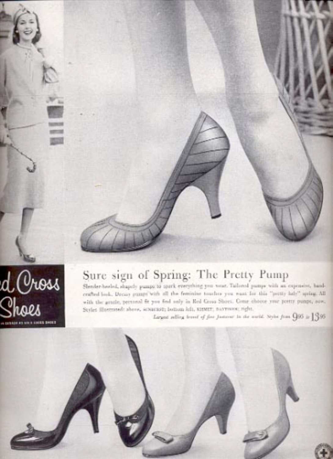 1957 Red Cross Shoes ad (# 4949)