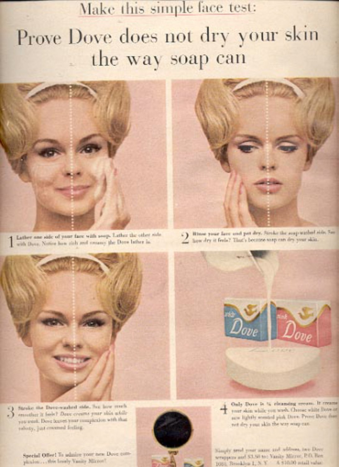 1964 Dove Cleansing Cream Soap ad (# 4883)