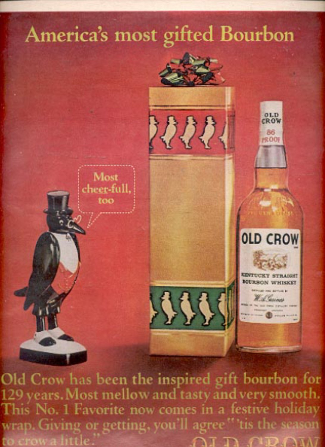 1964 Old Crow Bourbon Whiskey ad (#5436)