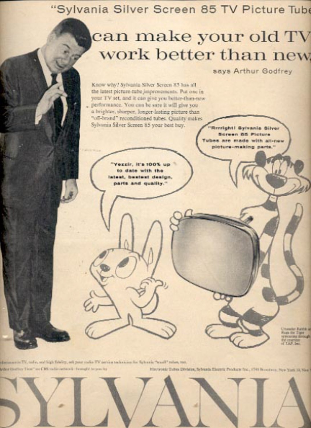 Dec. 1960 Sylvania TV picture tubes ad (#5786)