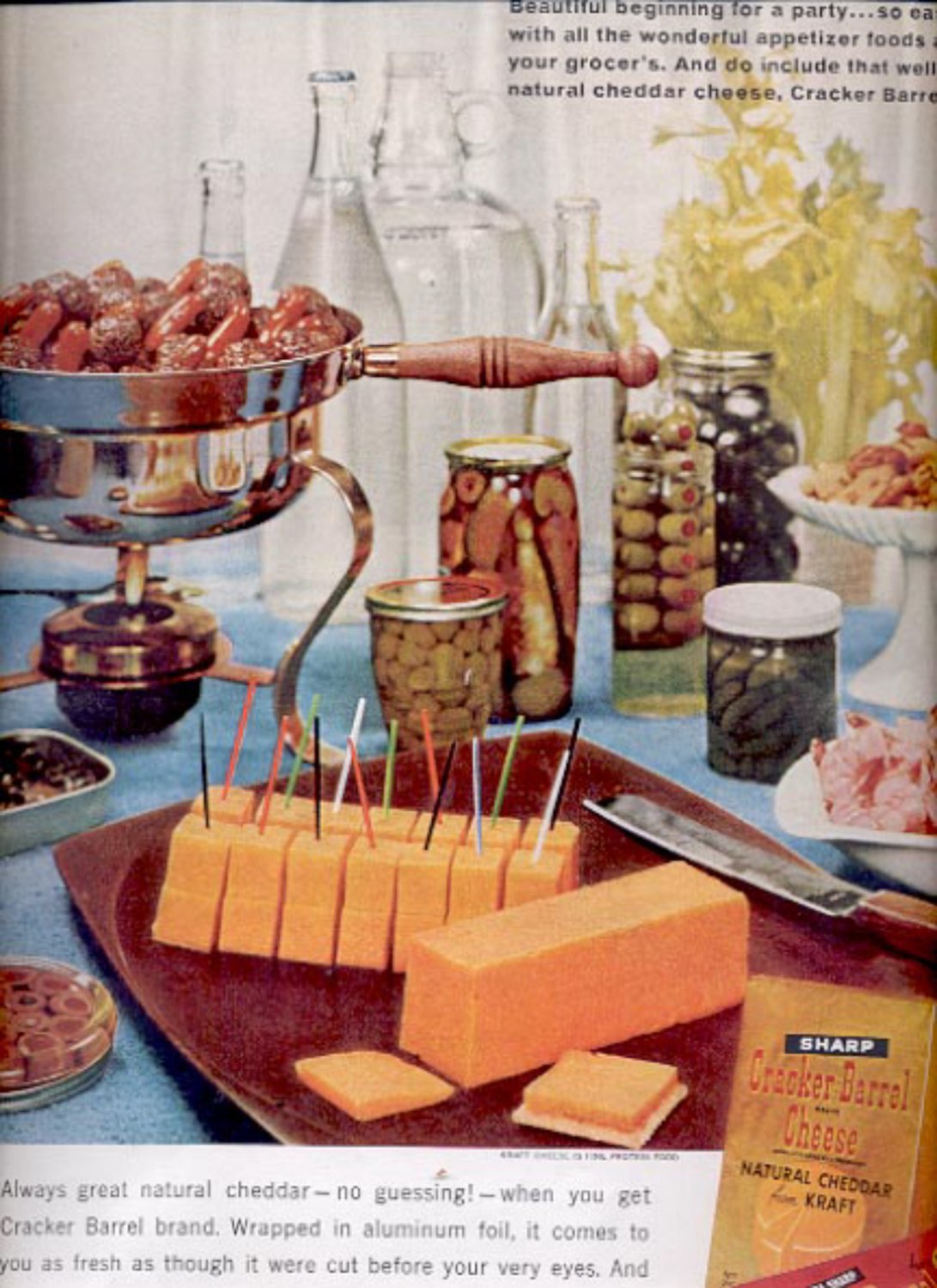 1963 Kraft Cracker Barrel Cheese ad (#5532)