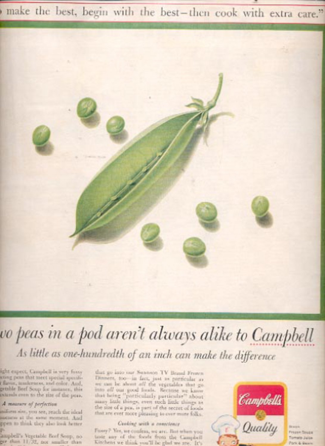 1960 Campbell quality products ad (#5498)