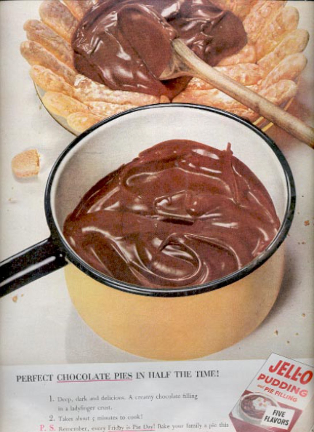 1953 Jell-o pudding and pie filling ad (#5586)