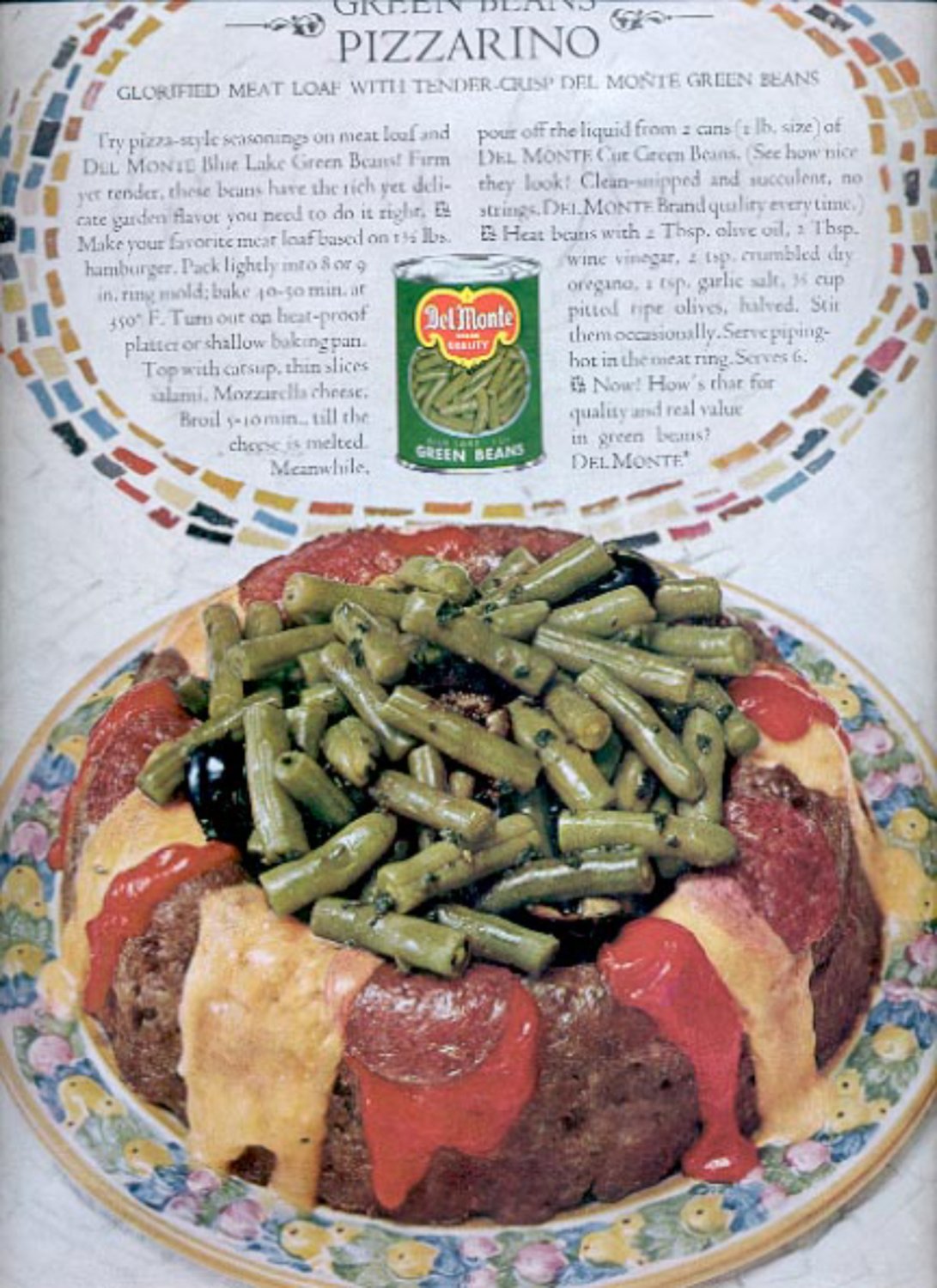 1963 Del Monte Green Beans ad (#5530)