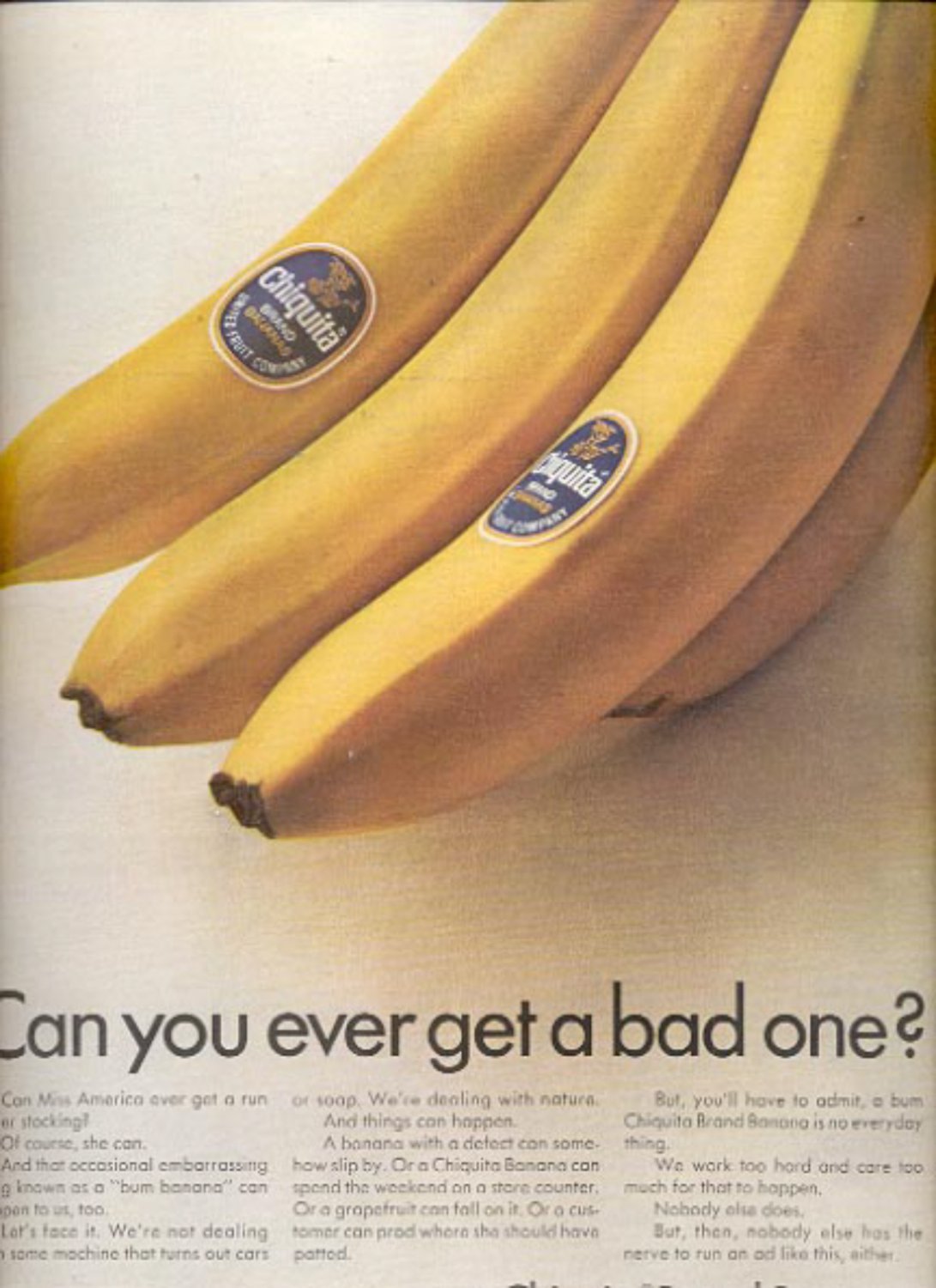 1967 Chiquita Brand Bananas ad (#5450)