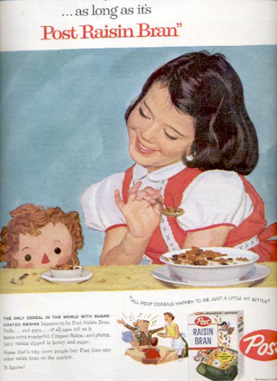 1957 Post Raisin Bran ad (# 4994)