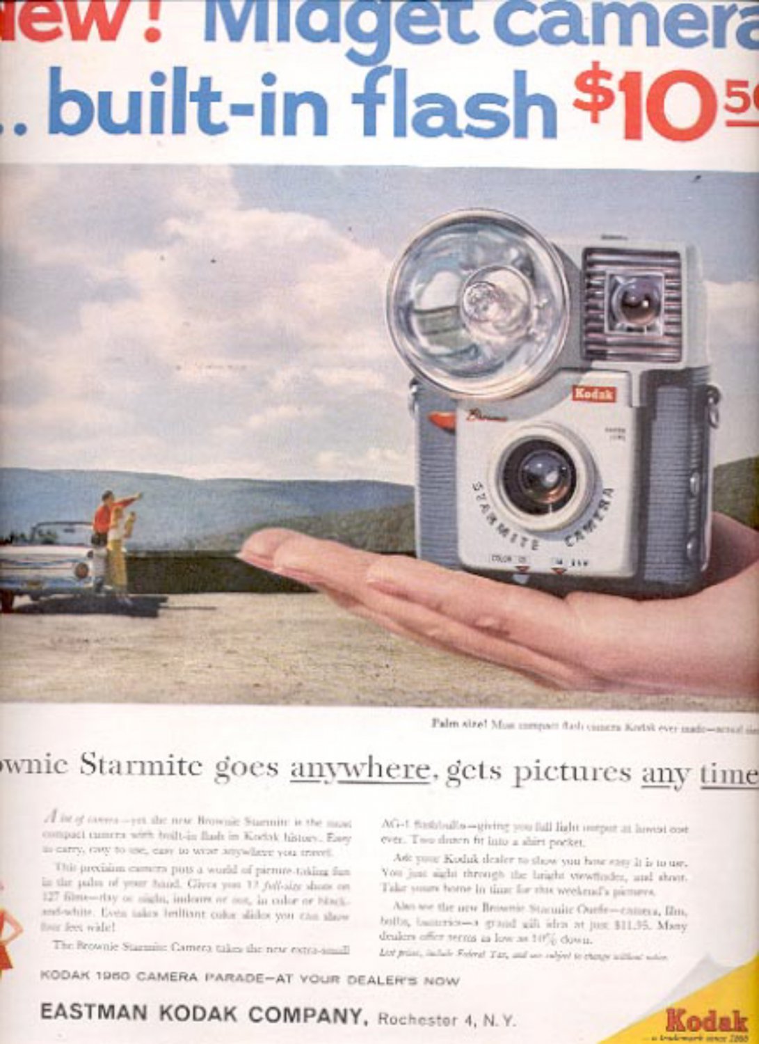 1960 Eastman Kodak Company Midget camera ad (#5444)