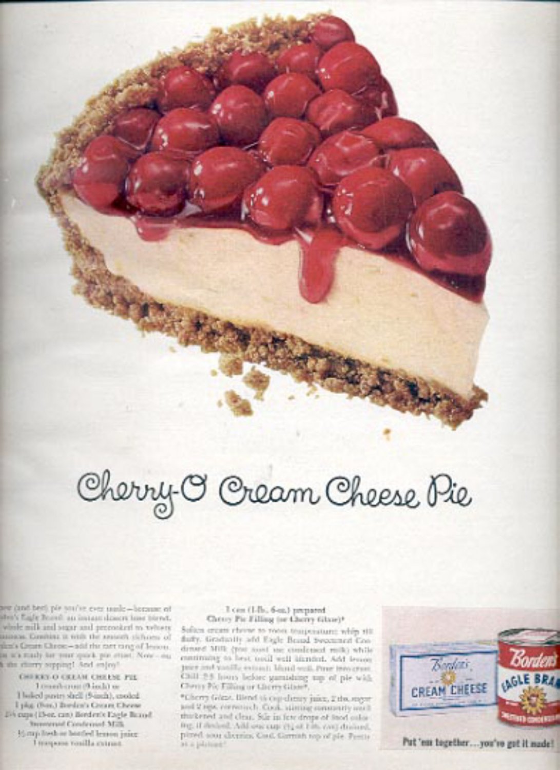 1964 Borden's Eagle Brand and Borden's Cream Cheese ad (# 4871)