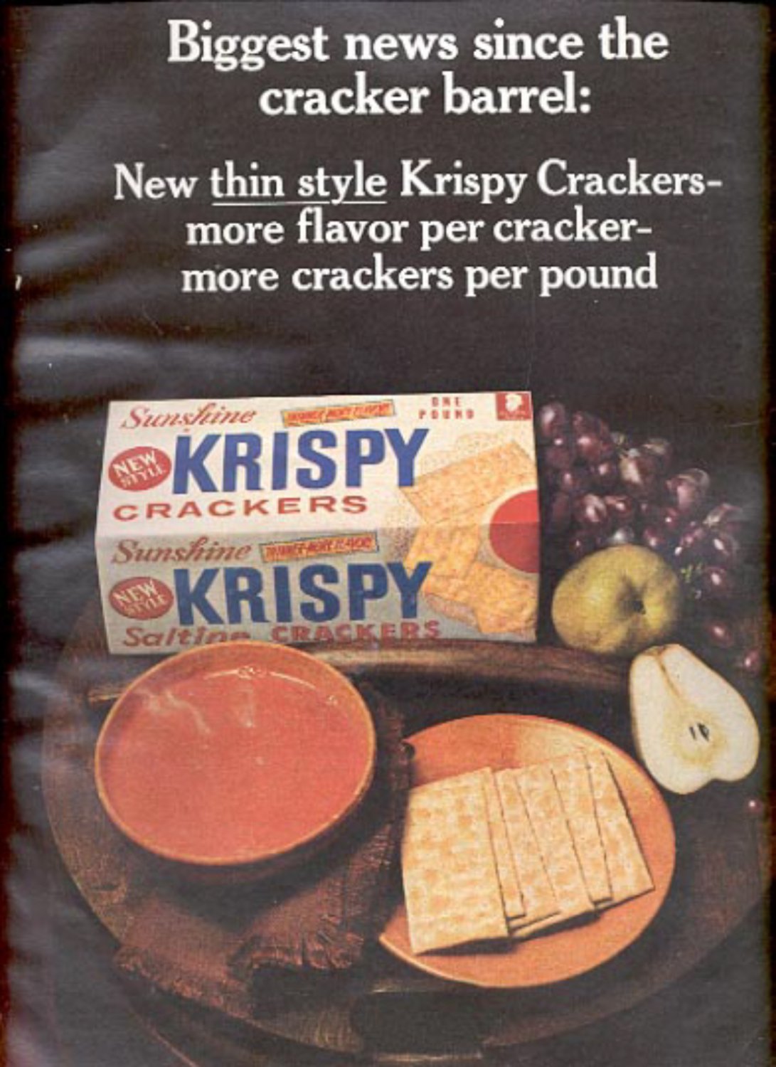 1964 Sunshine Krispy Crackers ad (# 4870)