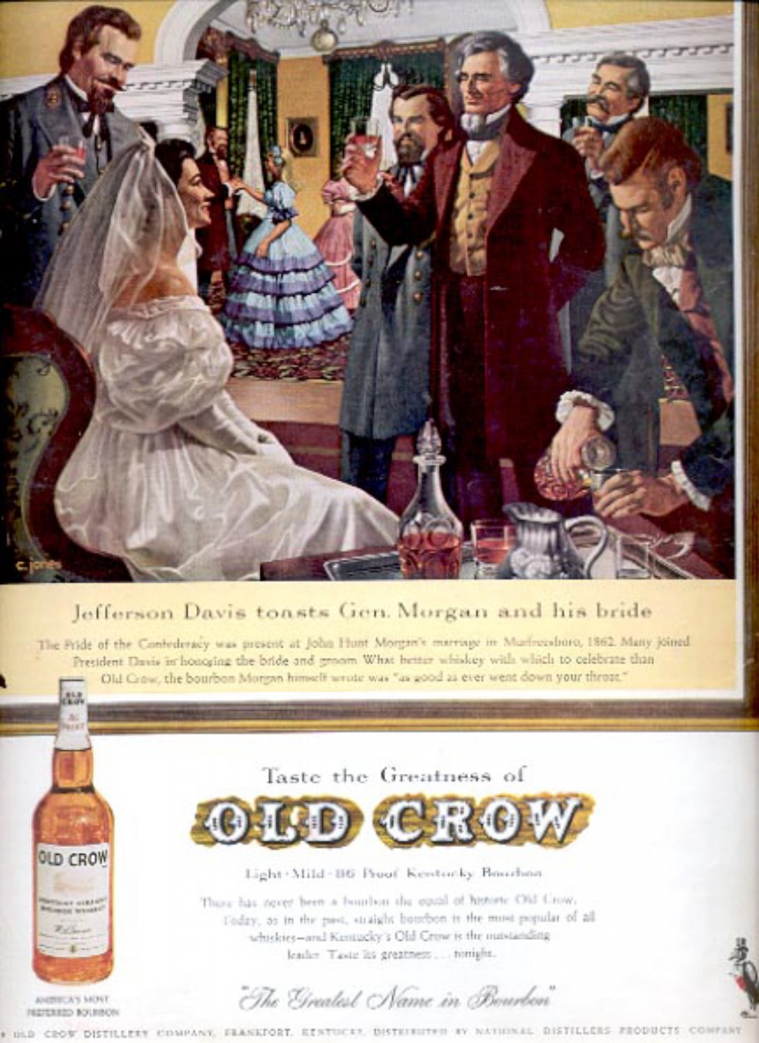 1961 Old Crow Bourbon ad (#5412)
