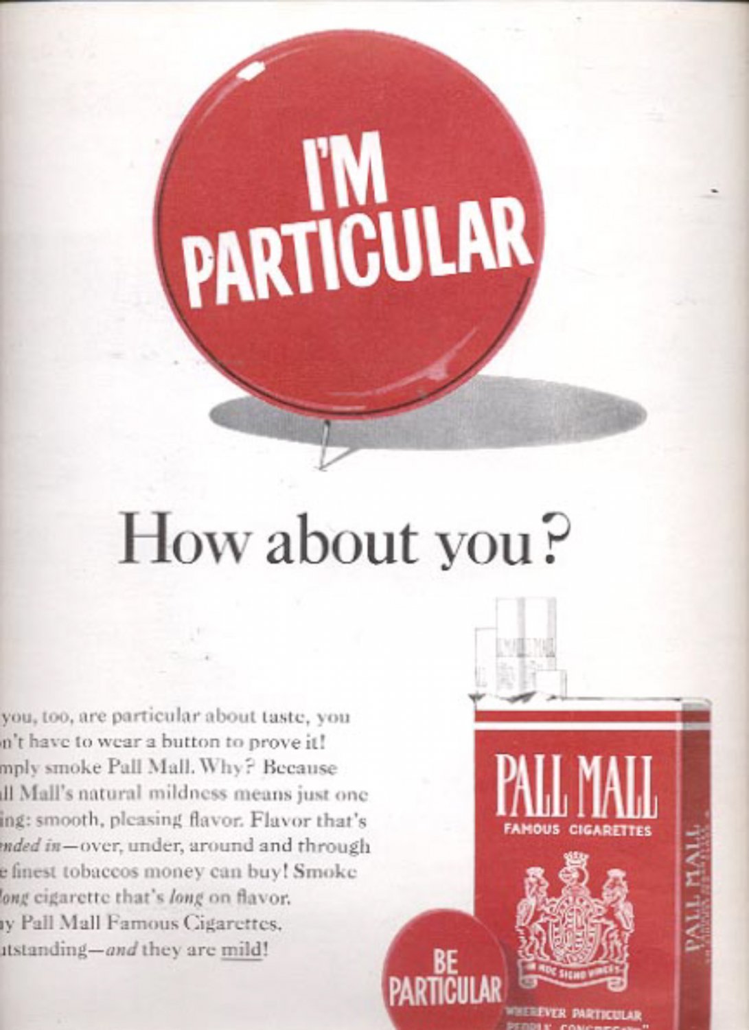 1964 Pall Mall Cigarettes ad (#5434)