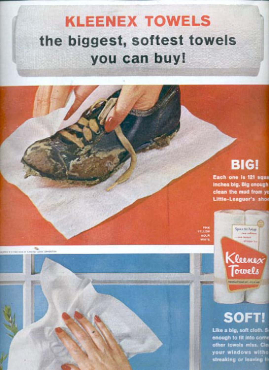 1963 Kleenex Towels ad (#5526)