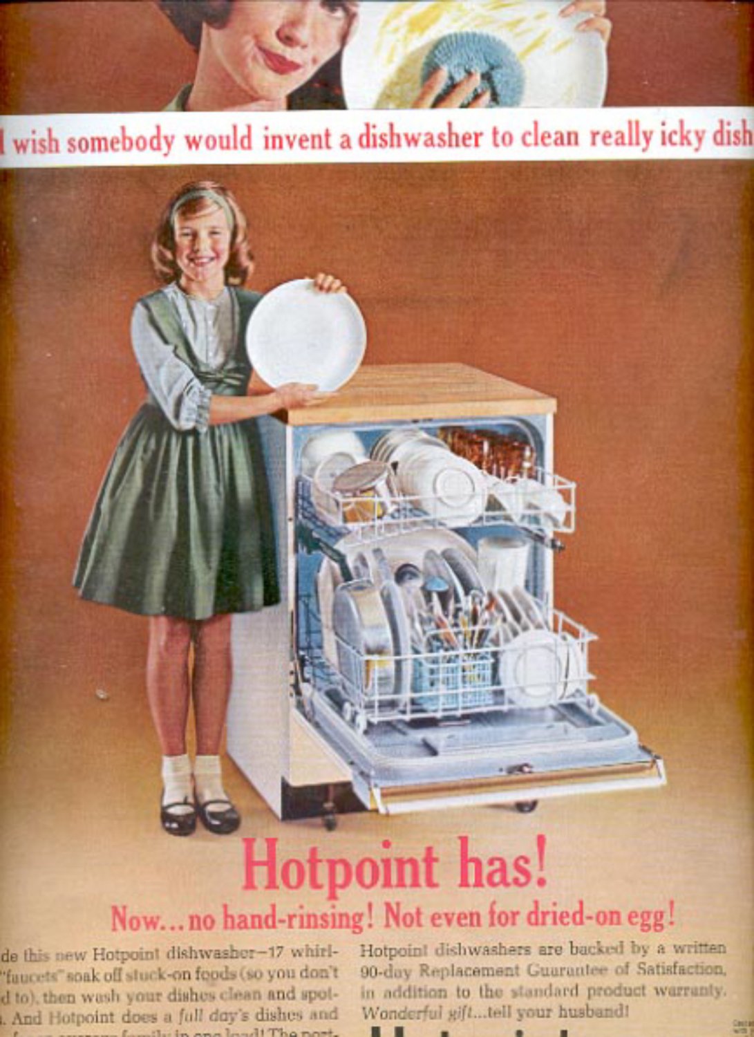 1963 Hotpoint dishwasher ad (#5522)