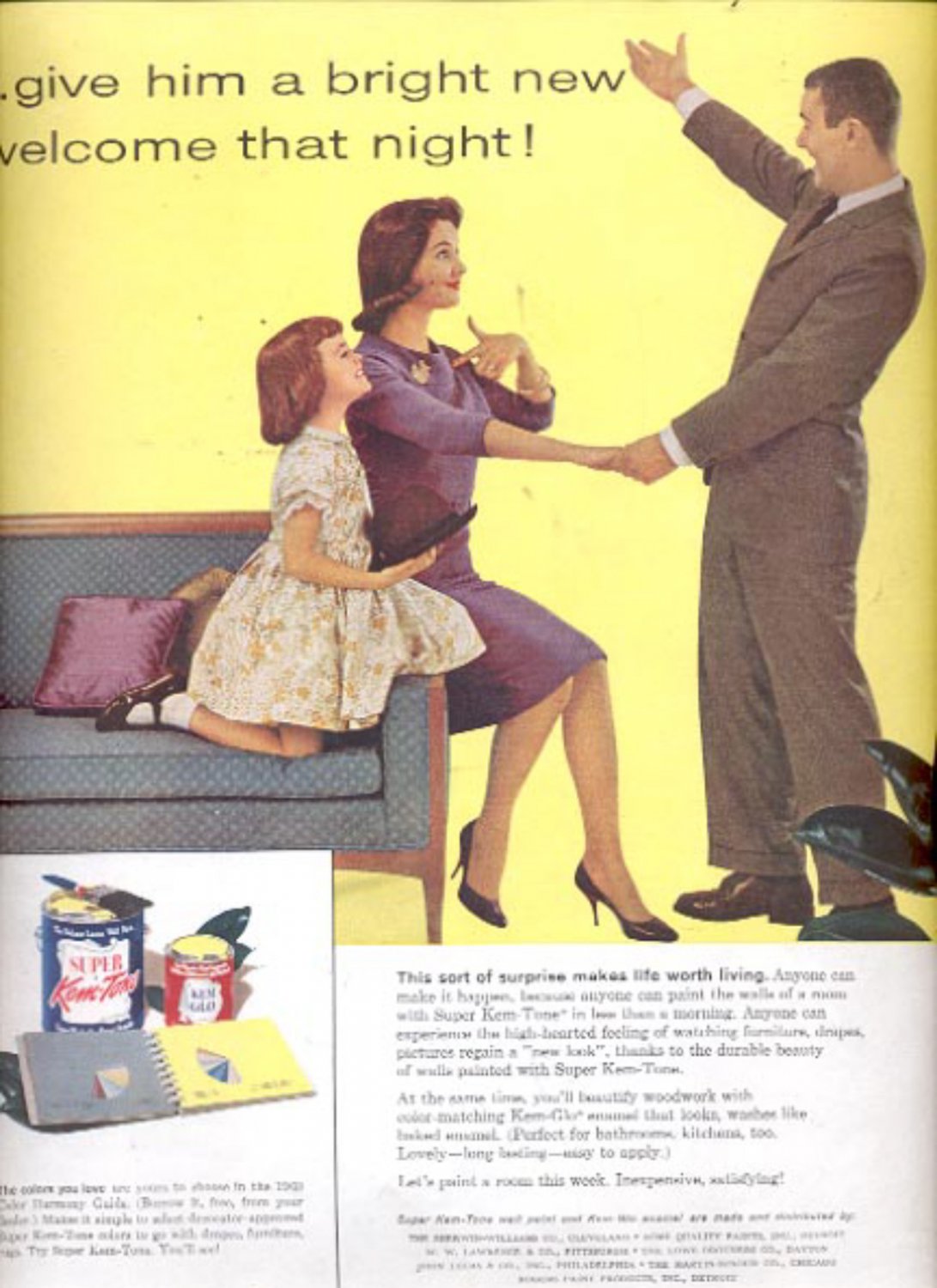 1960 Super Kem-Tone wall paint ad (#5478)