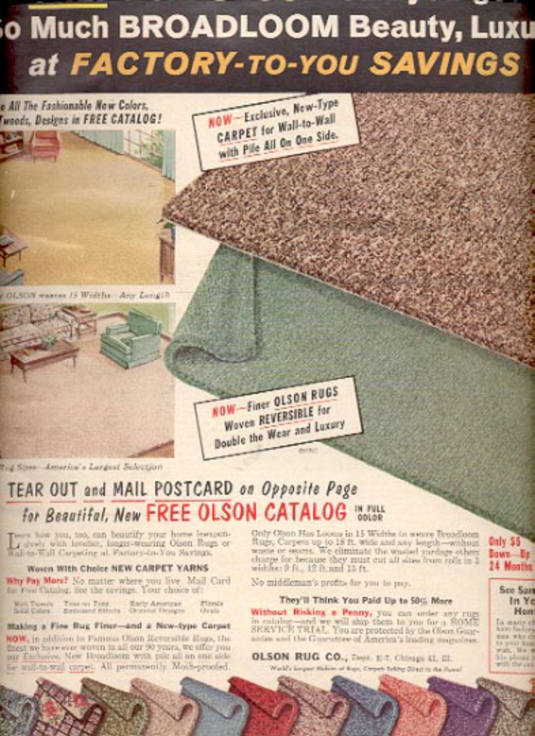 1964 Olson Rug Co. ad (# 4892)