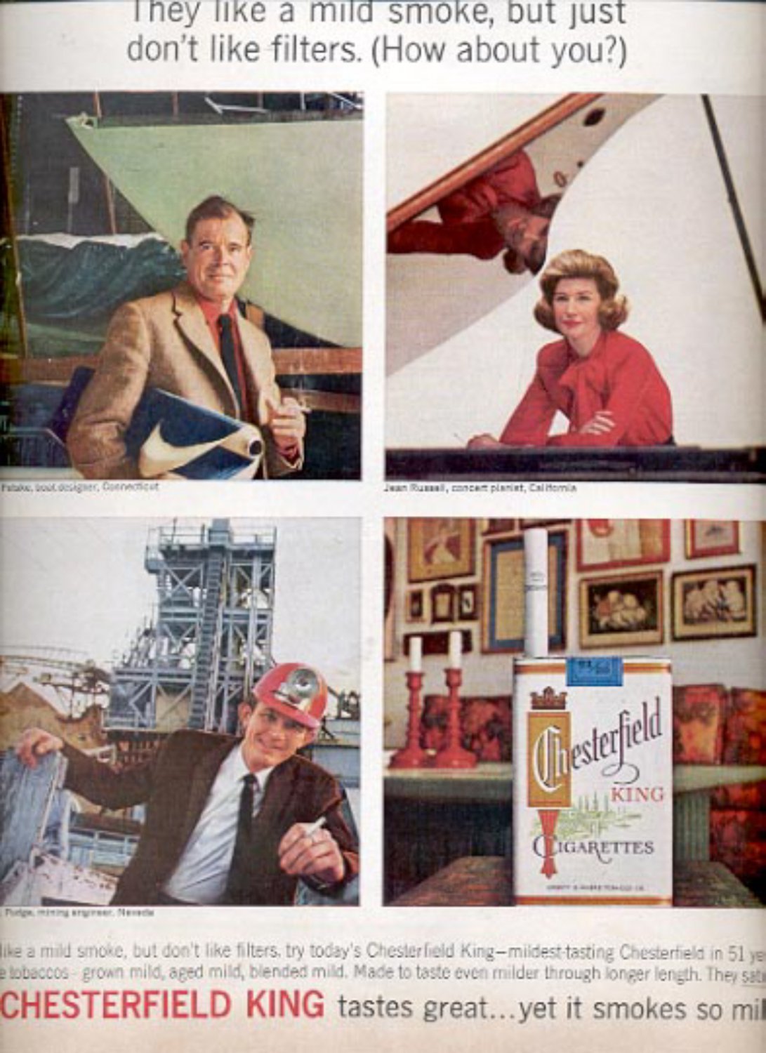 1964 Chesterfield King Cigarettes ad (# 4851)