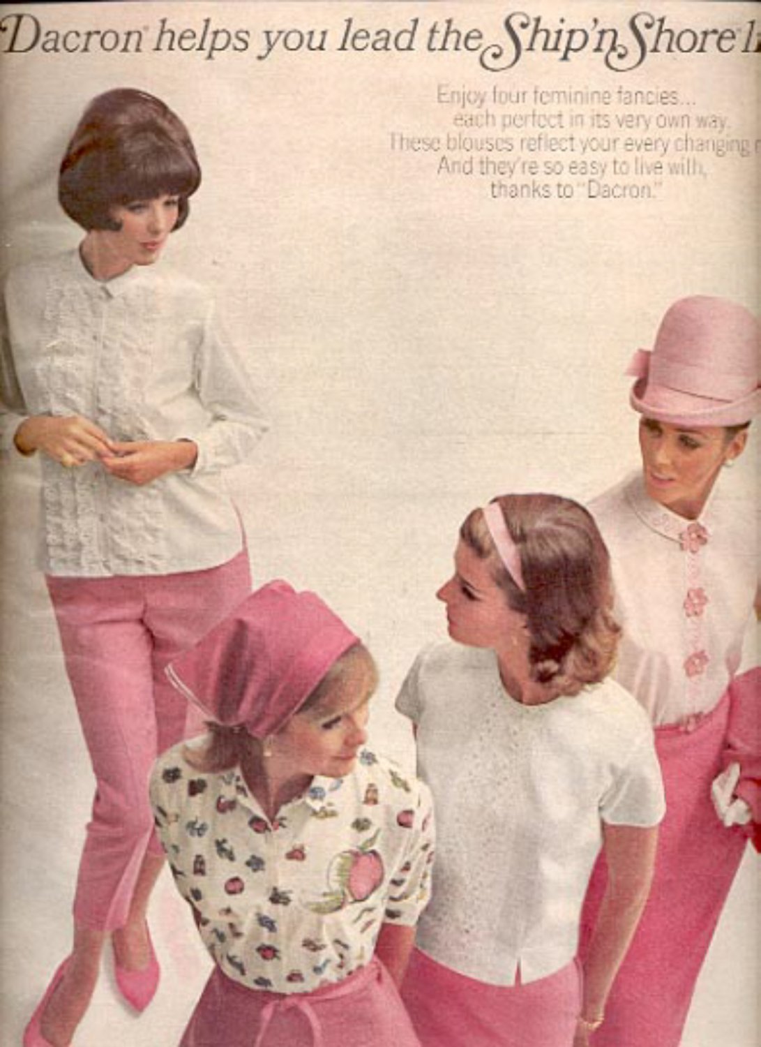 1964 Dacron helps you lead the Ship'n Shore life ad (# 4906)