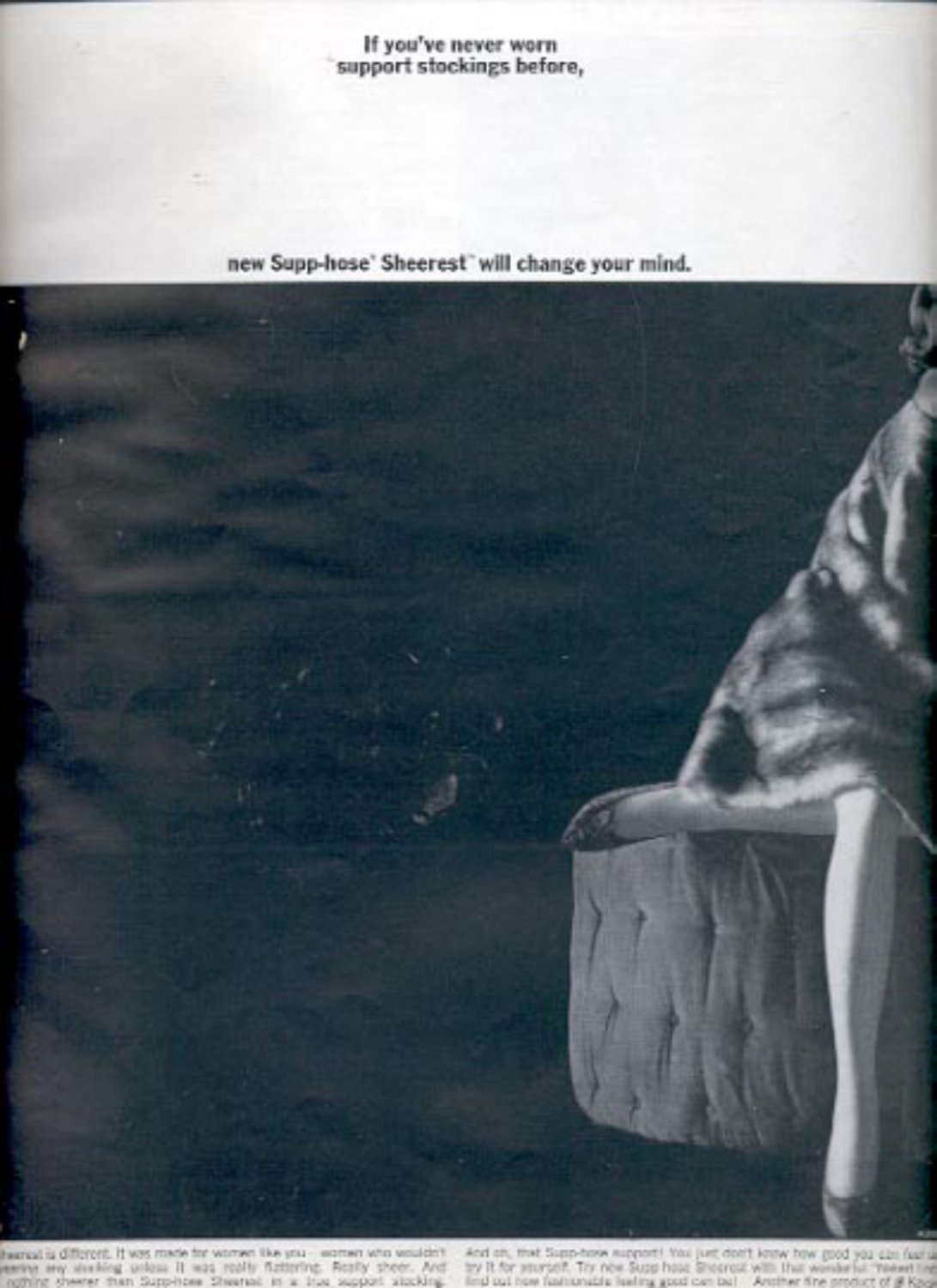 1964 Supp-hose Sheerest support stockings ad (# 4889)