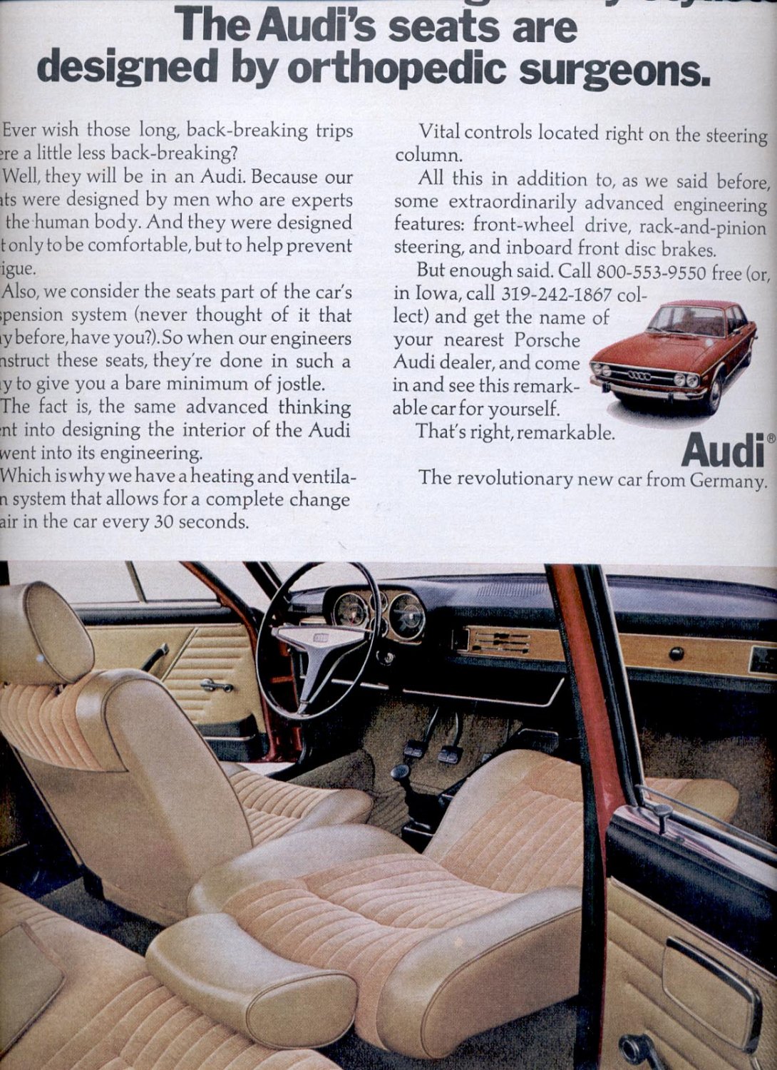 July 31, 1970 Audi car ad (# 2835)