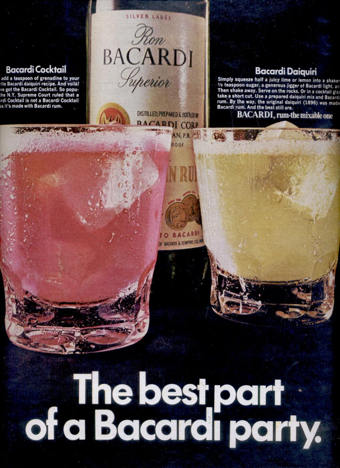 July 31, 1970 Bacardi rum ad (# 2836)