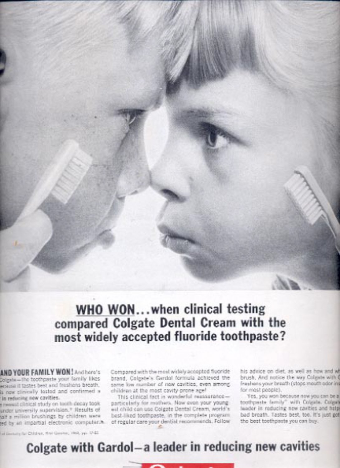 1963 Colgate Dental Cream Toothpaste ad (#5541)