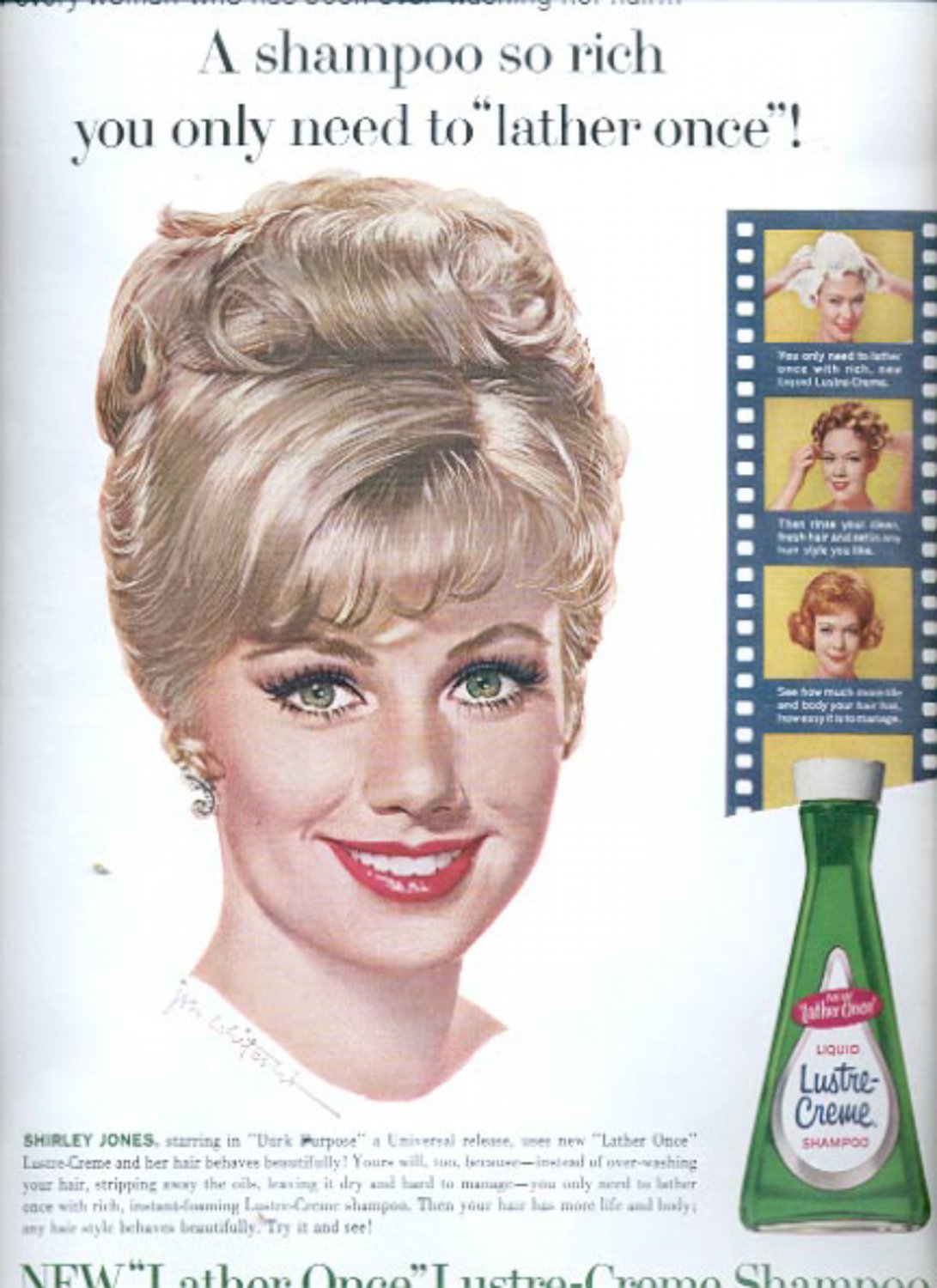 1963 Lustre-Creme Shampoo ad (#5529)