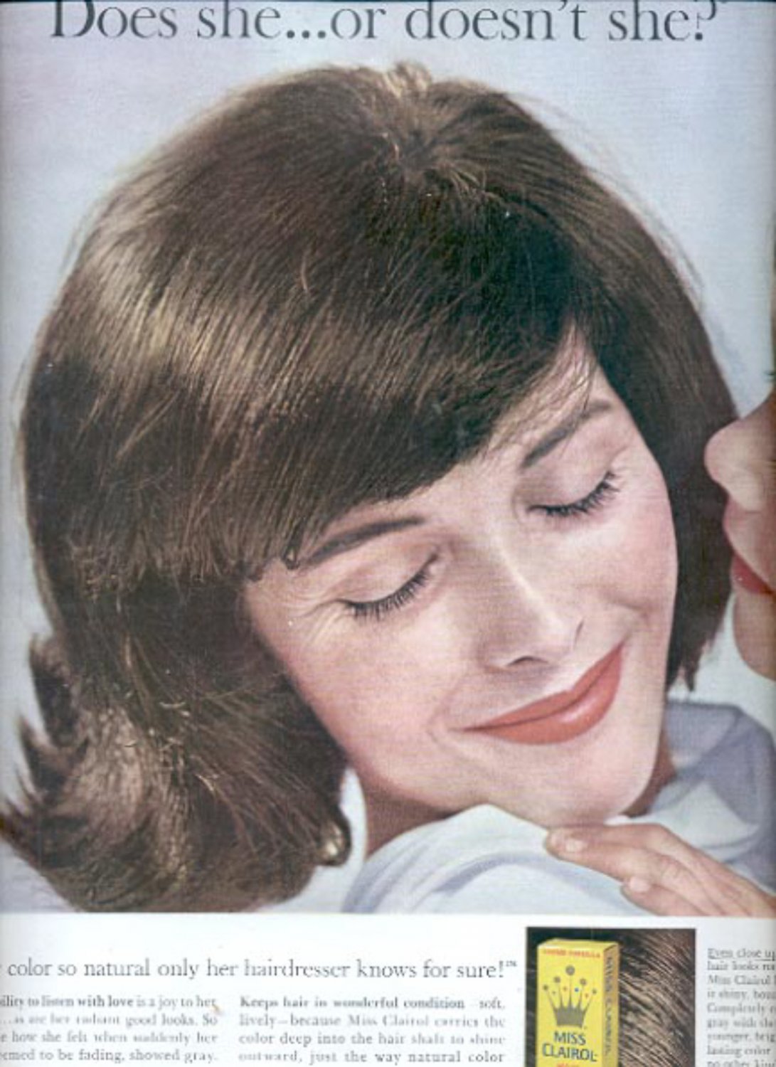 1963 Miss Clairol Hair Color bath ad (#5520)