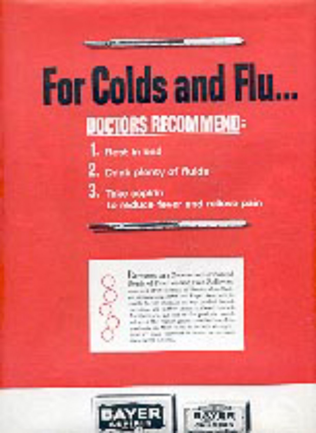 1965 Bayer Aspirin ad ( # 3170)
